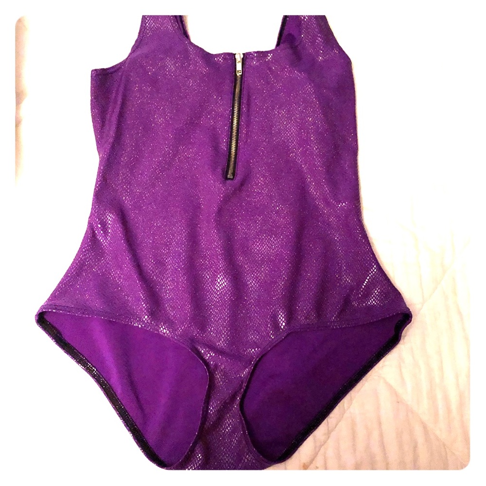 Blackmilk Clothing XL Pixie Dust Purple Zip Suit